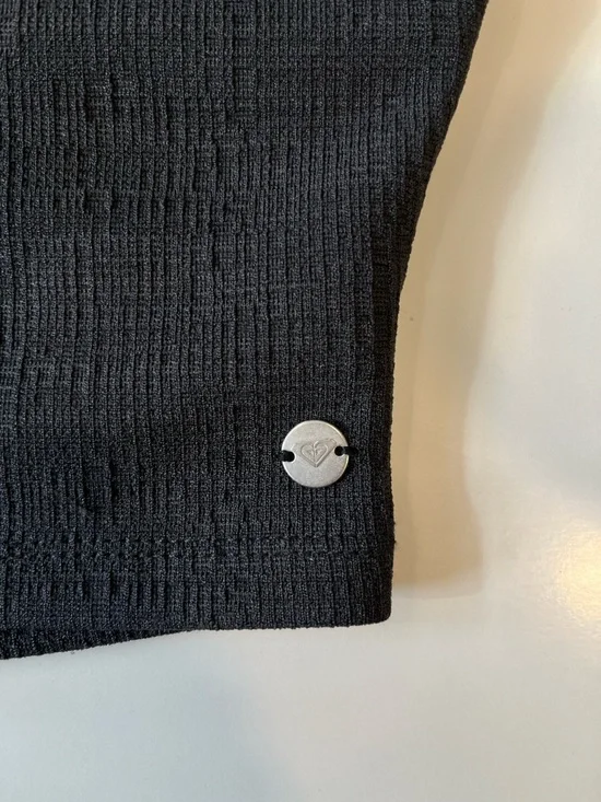 Roxy Ribbed Crop Tank Top | Small - Picture 4 of 6